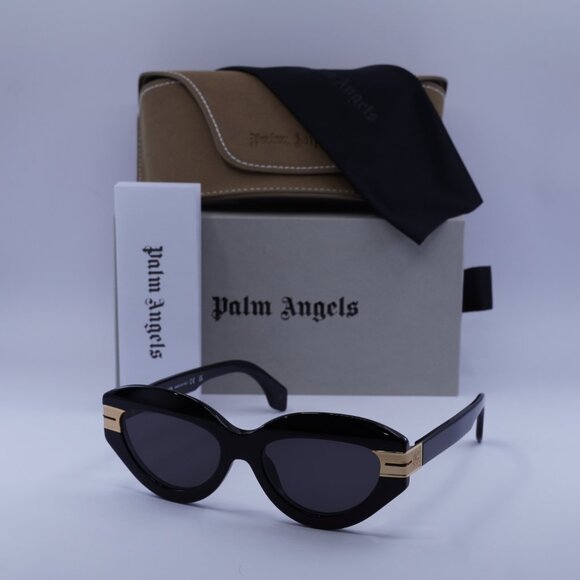 Palm Angels PERI10F MIRACLE 1007 Cat Eye Sunglasses - Black/Dark Grey - Picture 5 of 11